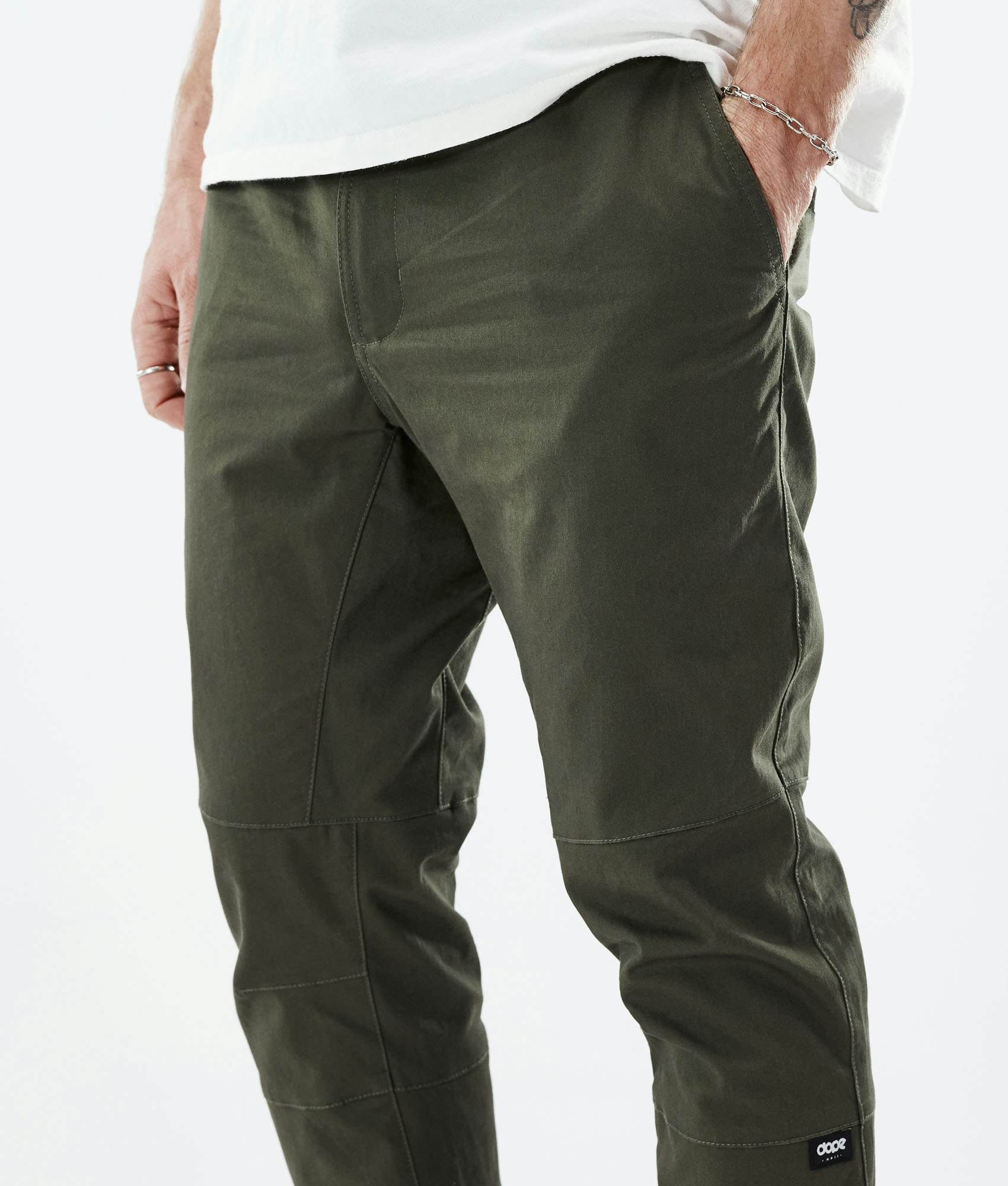 Vila tie waist wide leg pants in dark olive green | ASOS